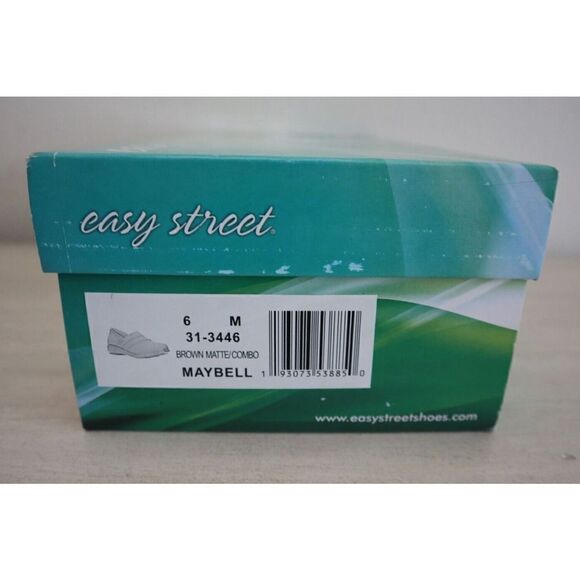 Easy Street31-3446 Women's Sz 6M Brown Matte/Combo Maybell Slip-On Flats - Picture 14 of 14